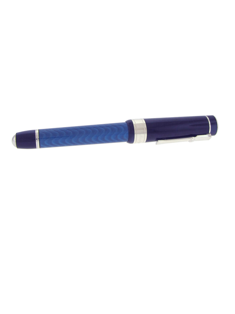 'Enamel' Rollerball Blue/Grey/Silver