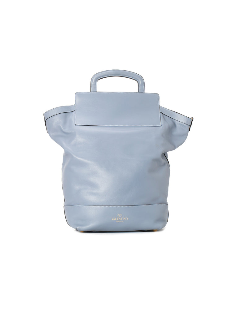 Multi Compartment Large Tote Bag - Light Blue