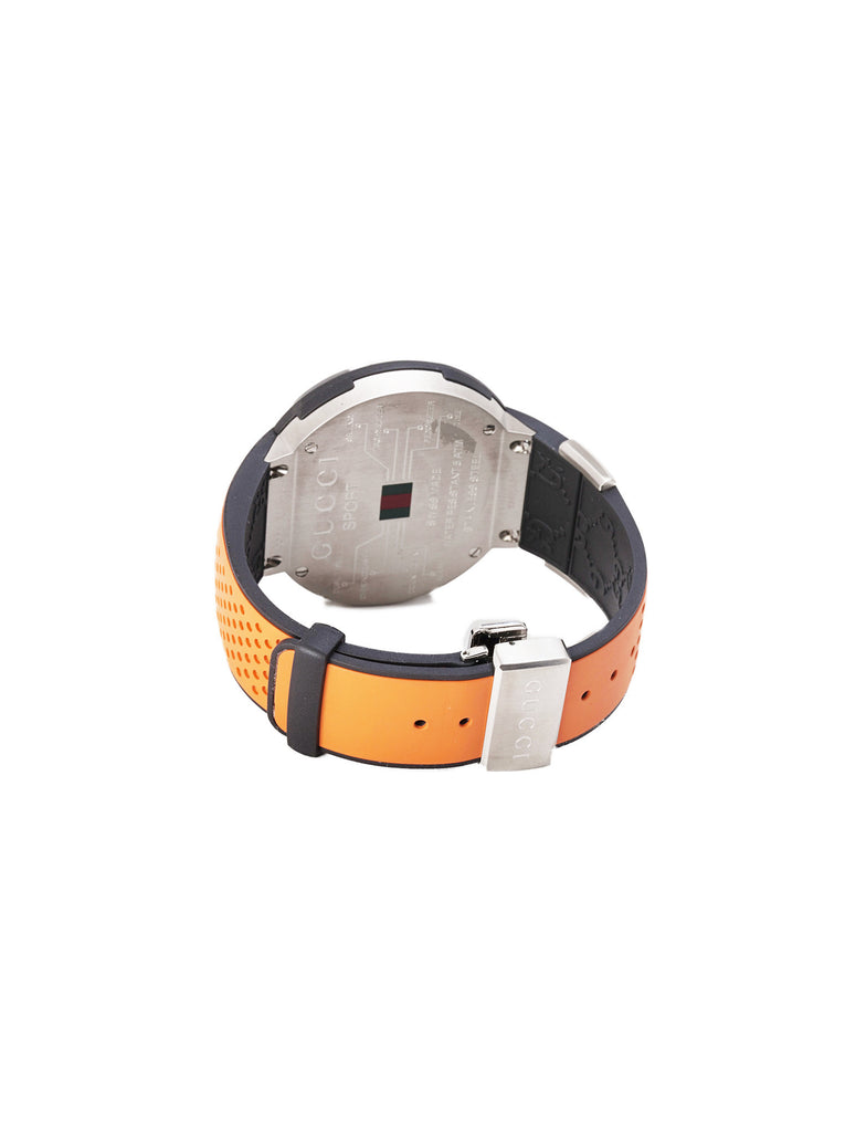 I-Gucci Rubber Strap Watch - Orange / Black
