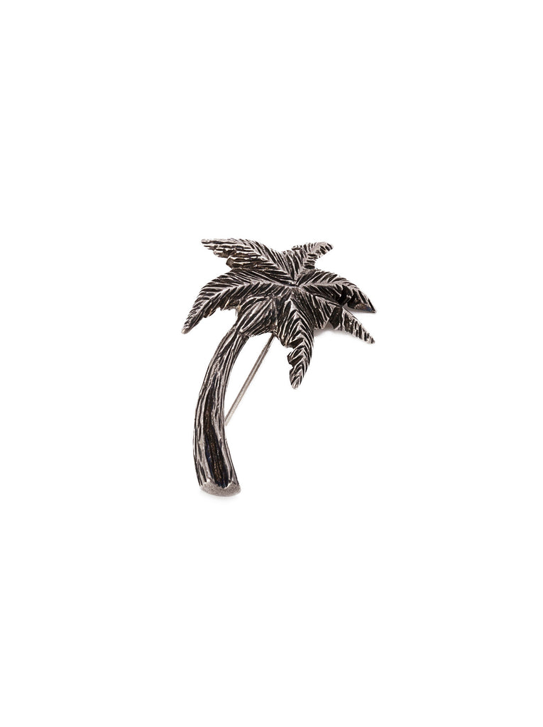 Palm Tree Brooch in Old Sterling Silver