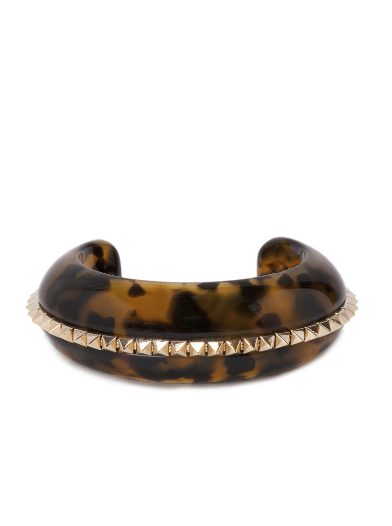 Mini Rockstud Cuff Bracelet - Tortoise