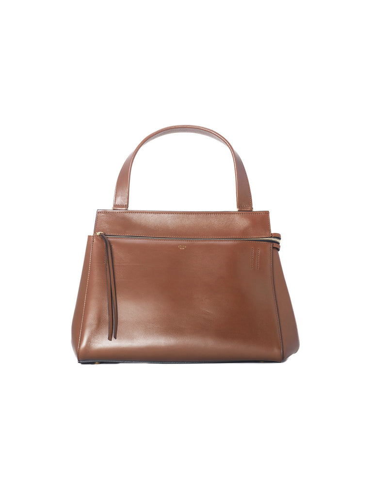 Calfskin Medium Edge Bag - Brown