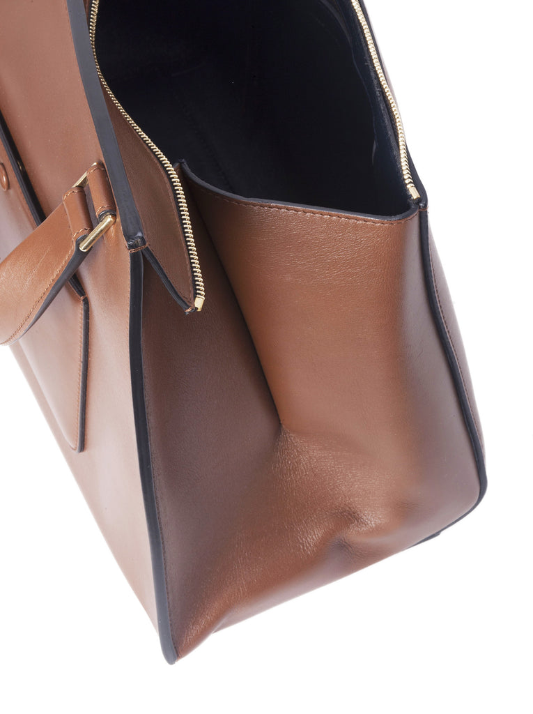 Calfskin Medium Edge Bag - Brown