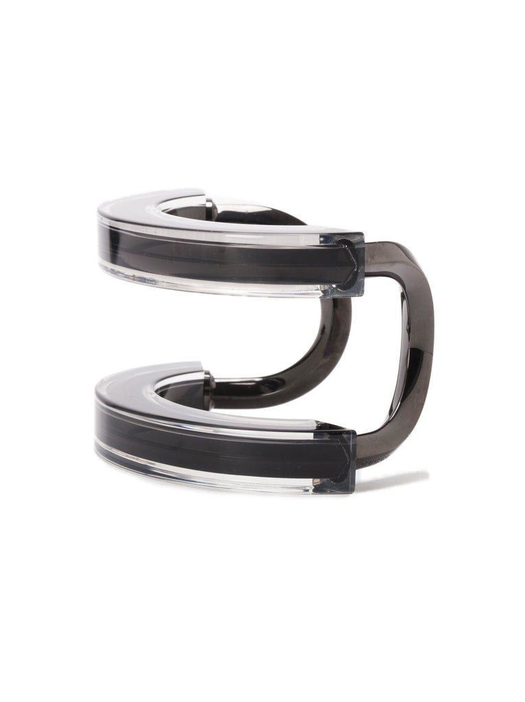 Plexiglass and Metal Cuff - Black