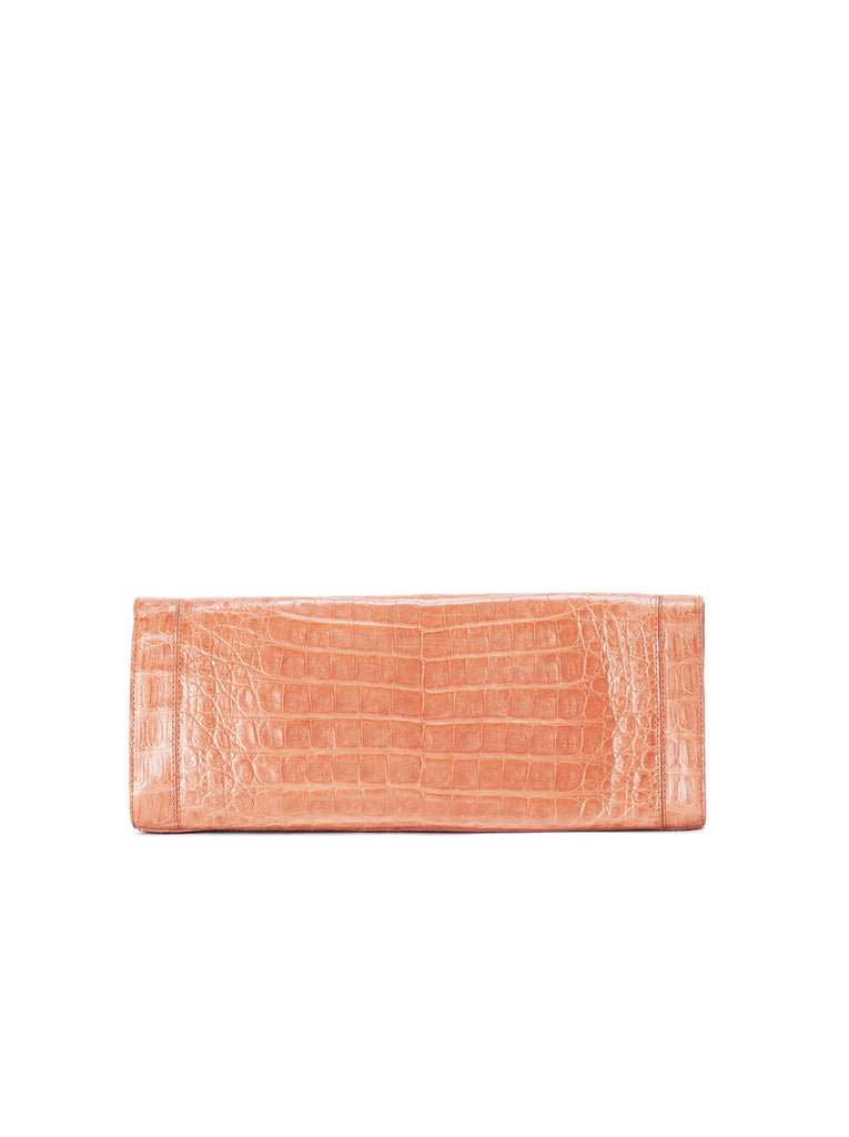 Crocodile Flap Clutch