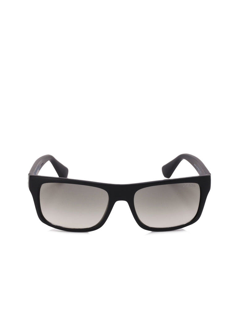 Rectangle Acetate Sunglasses - Black - PR 18PS