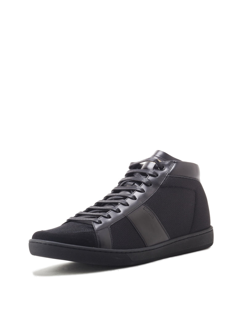 Court Classic Hi- Top Trainers in Black