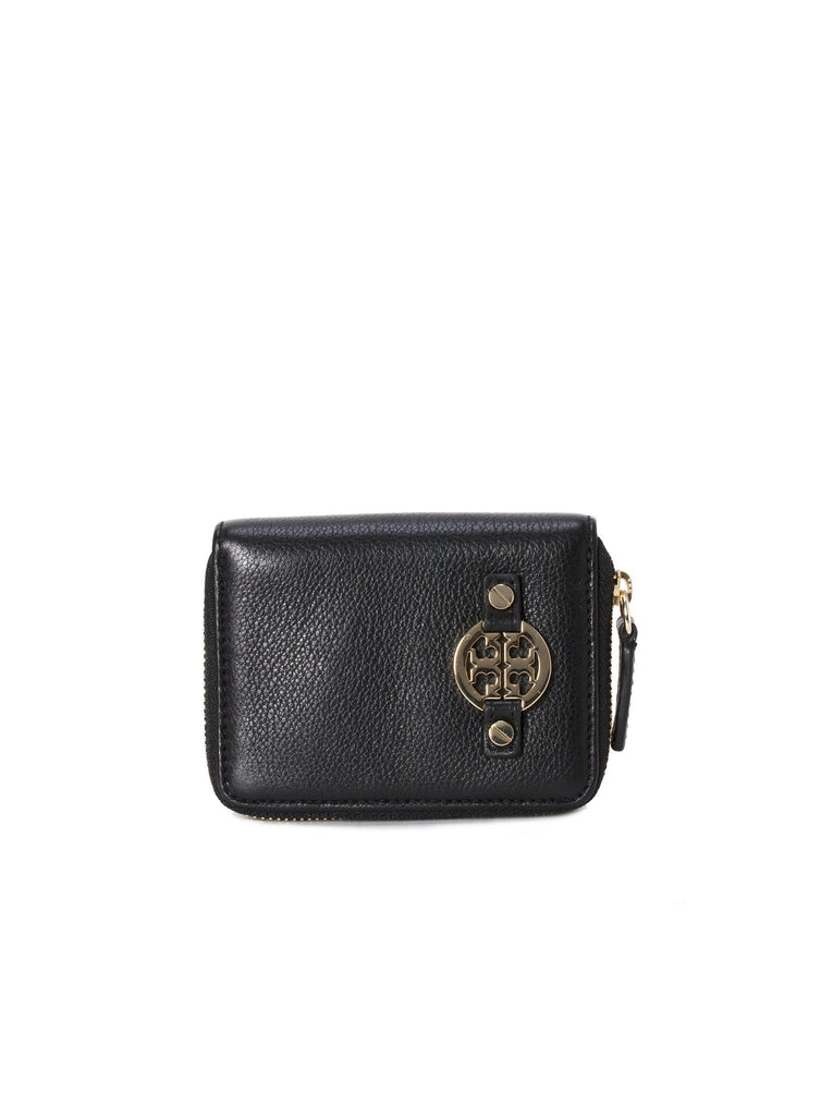 Amanda Zip Coin Case - Black