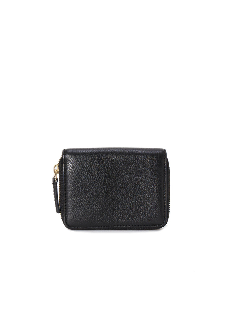 Amanda Zip Coin Case - Black