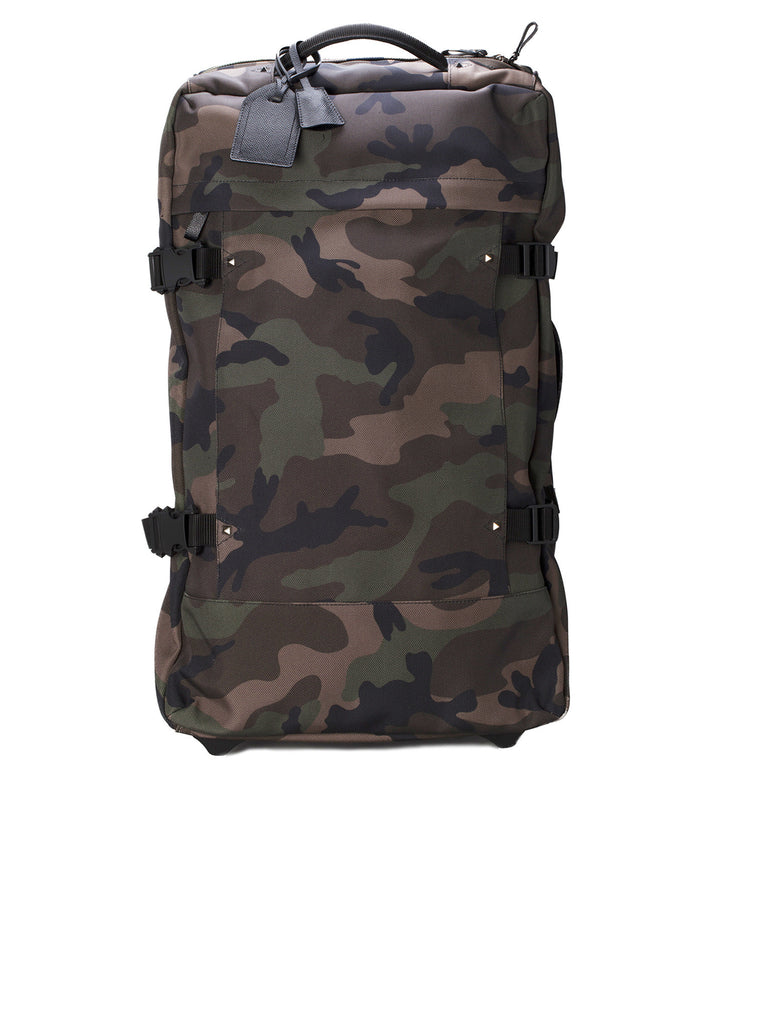 Camouflage Rockstud Roller Suitcase